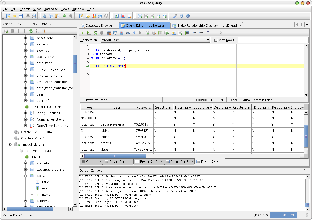 Execute Query