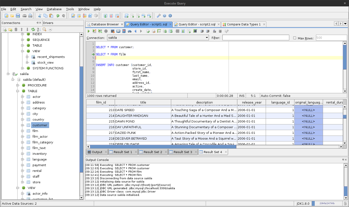 Executor de Scripts SQL